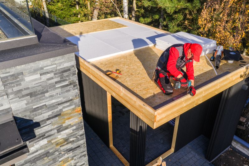 Natural Wood Roof Installation